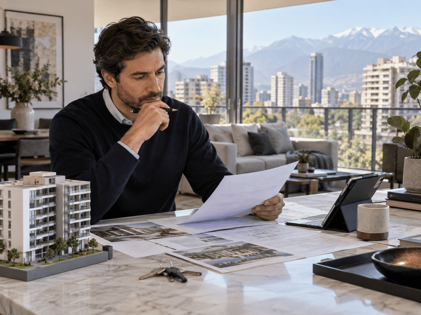 Inversionista comparando estrategias y beneficios tributarios inmobiliarios en Chile