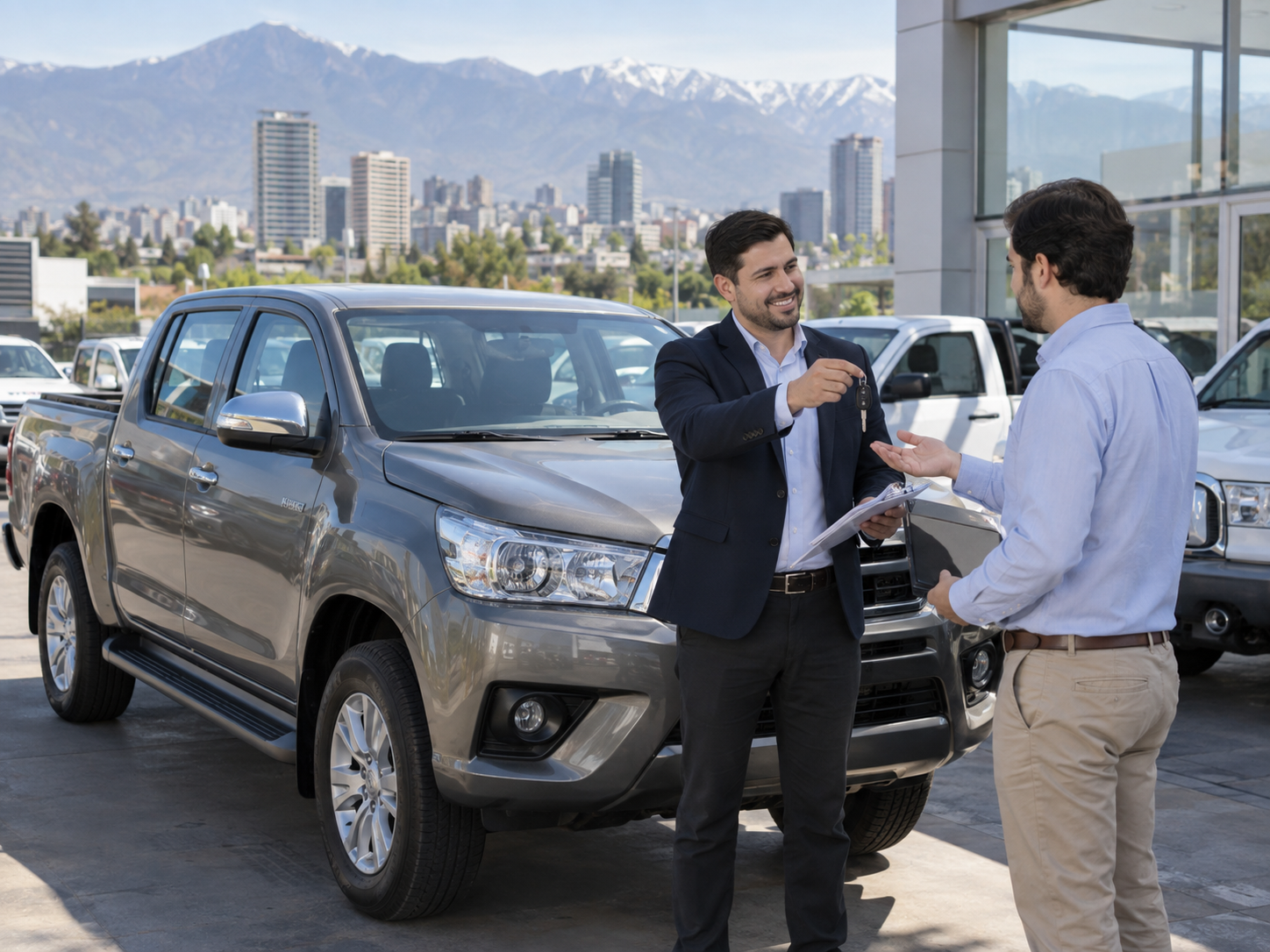 Compra de una camioneta usada con factura para una empresa en Chile