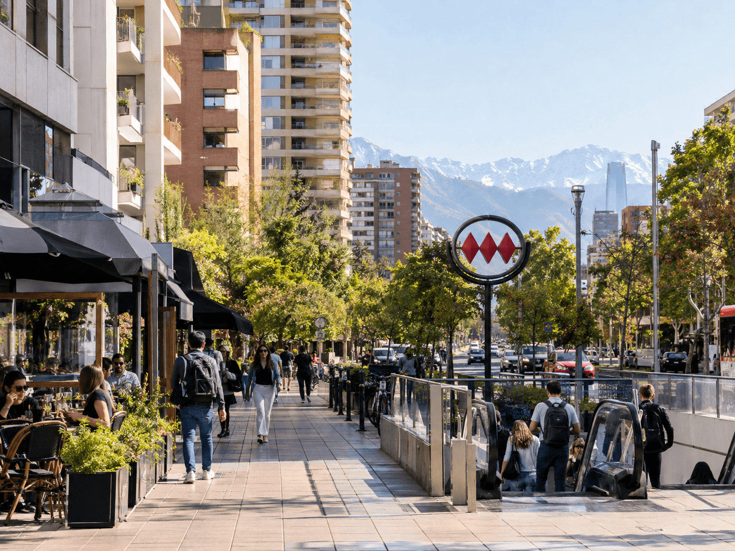 Ubicación estratégica cerca del Metro para invertir en propiedades en Santiago