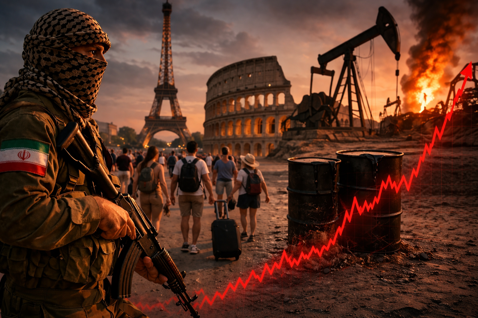 Irán amenaza con atacar destinos turísticos de todo el mundo mientras Petróleo se dispara y Peso Chileno se deprecia a $930